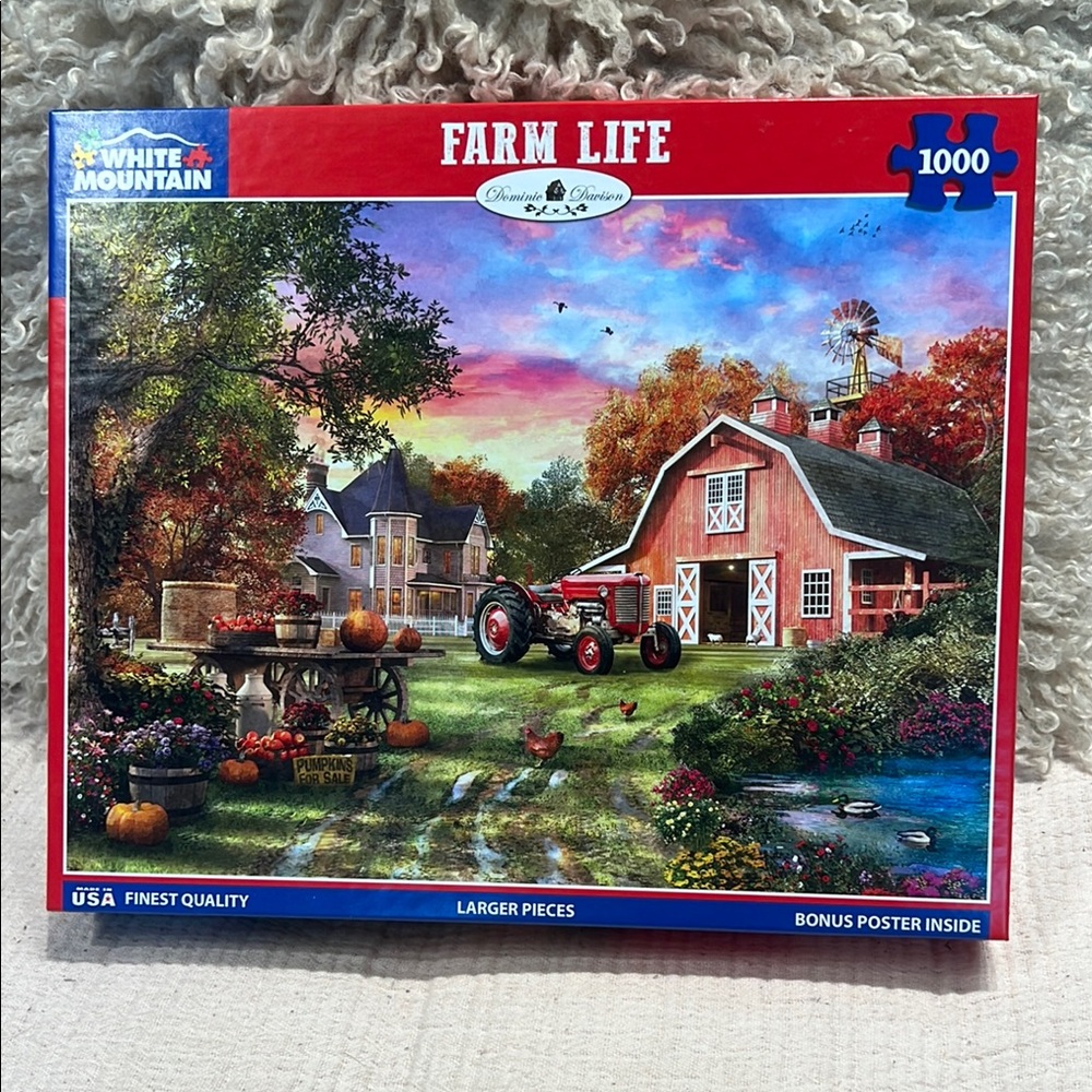 White Mountain Farm Life Jigsaw Puzzle